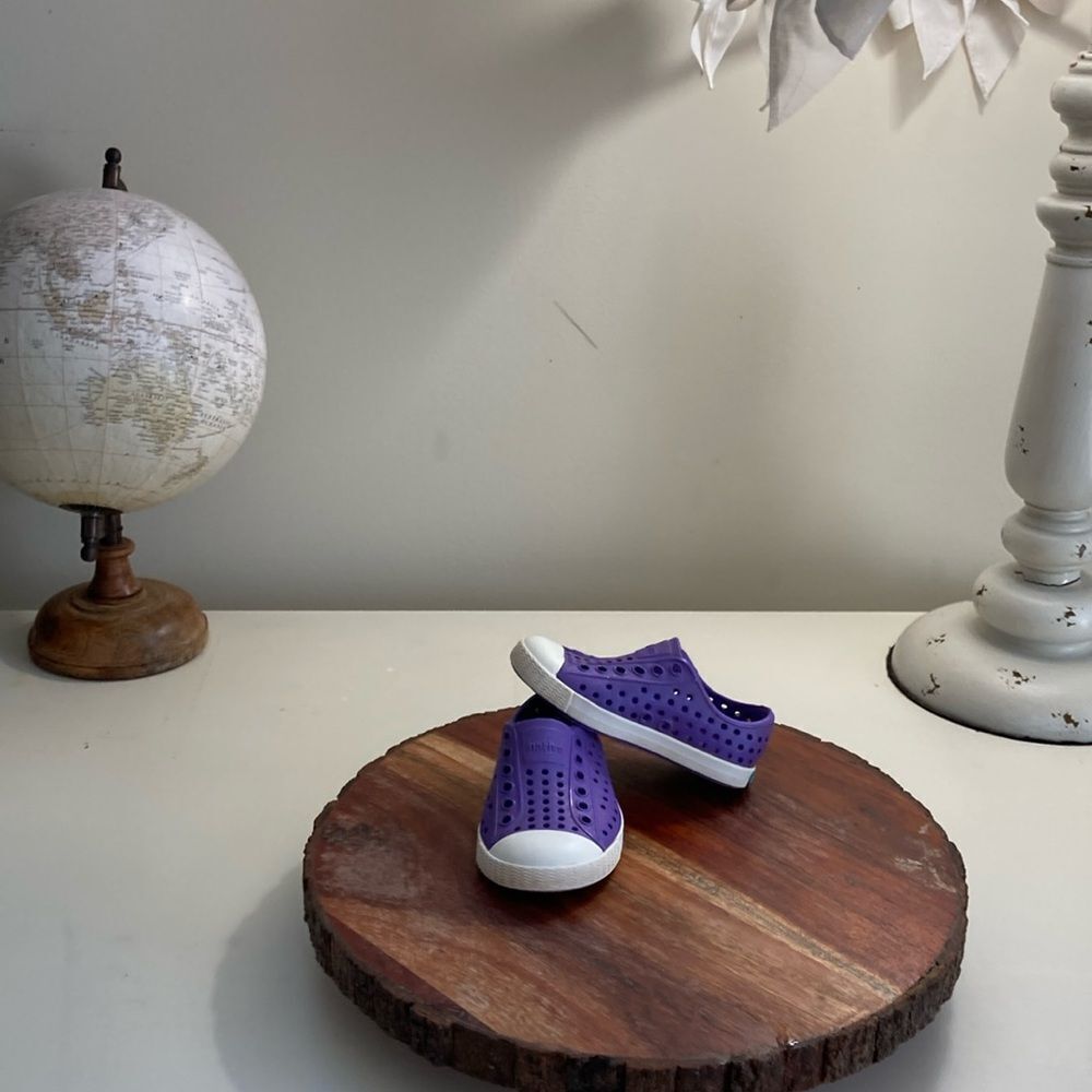 NATIVE C5 Purple Unisex Sparkling Slip Resistant Shoes